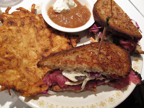 Pastrami with a side of Latke