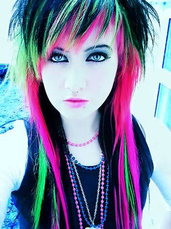 crazy color hairstyles. Crazy-color-emo-haircuts;