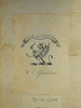 Bookplate of W.E. Gladstone in Xenophon: Anabasis