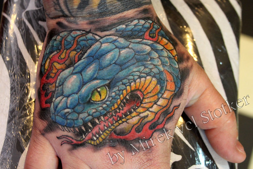 japanese snake tattoos. japanese snake tattoo by Mirek