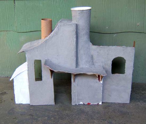 #88- Paper mache house phase 3
