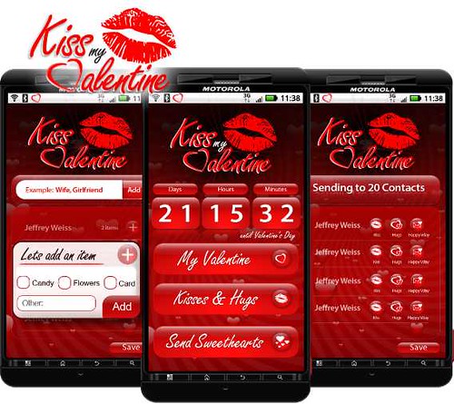 Kiss My Valentine's iPhone App