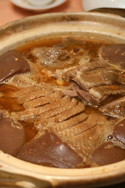Stewed Goose with Goose Blood