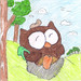 Owly Drawing by Iris! • <a style="font-size:0.8em;" href="//www.flickr.com/photos/25943734@N06/5504721225/" target="_blank">View on Flickr</a>