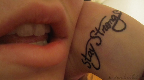 demi lovato tattoo stay strong. Stay Strong