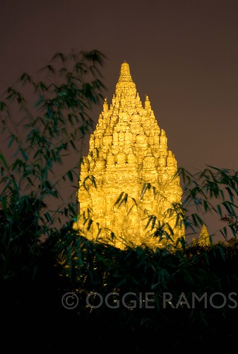 Indonesia - Prambanan Lighted Bambooscape