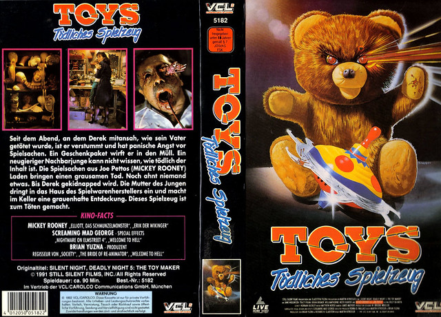 Silent Night, Deadly Night 5, The Toy Maker (VHS Box Art)