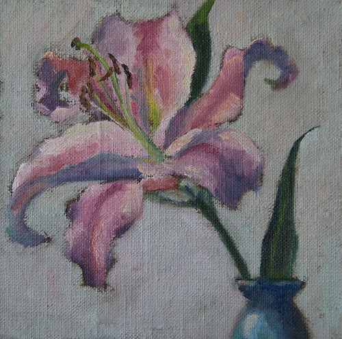 20110206 Pink Lily 6x6 