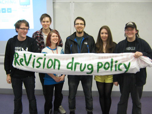 Re:Vision Drug Policy Manchester activists.