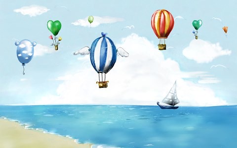 Summer Fiaryland - Fantasy Summer Beach Illustration
