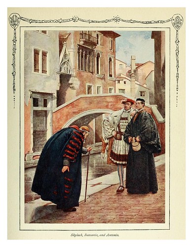 016-Shylock-Bassanio y Antonio-Shakespeare's comedy of the Merchant of Venice 1914- James D. Linton