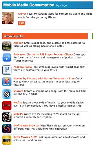 Best iPhone Apps: Mobile Media Consumption by wfryer | Appolicious ™ iPhone and iPad App Directory