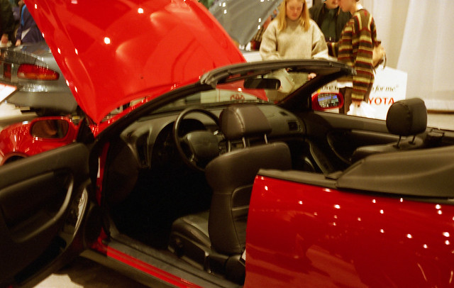 red film 35mm michigan detroit convertible 1997 toyotacelica naias detroitautoshow northamericaninternationalautoshow 4star ricohxrm privpublic