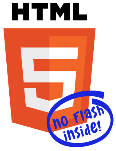 HTML5 "No Flash Inside"