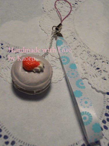 Macaroon cell Phone charms