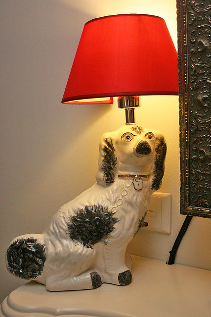 Whimsical lamp in the bedroom