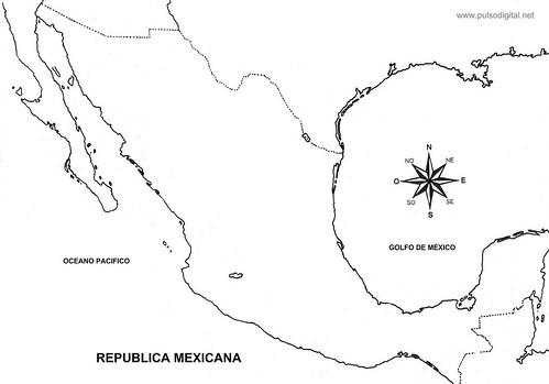 mapa de mexico sin nombres. mapa de mexico sin nombres. Mapa de México sin división