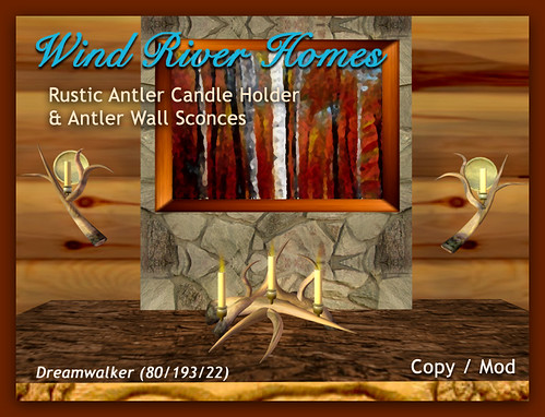 Antler Candle Holder and Sconces by Teal Freenote