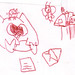 Owly writing a letter by Julia • <a style="font-size:0.8em;" href="//www.flickr.com/photos/25943734@N06/5505429576/" target="_blank">View on Flickr</a>