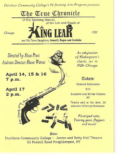 King Lear publicity poster by missbloom2000