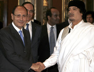 Gheddafi-Schifani