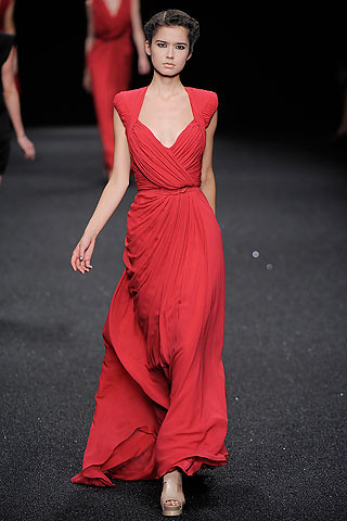 vestido vermelho longo