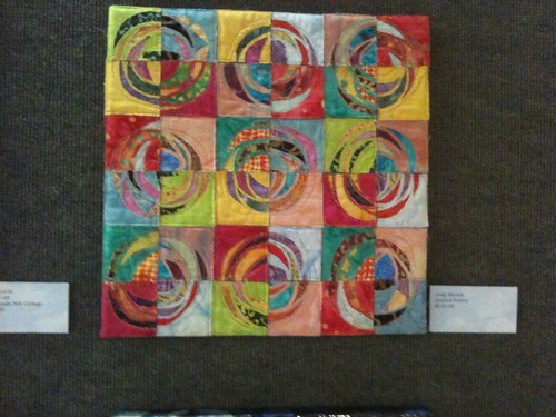 Stitched art quilt collage by Judy Merrick
