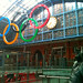 John Betjeman and the Olympic Rings at St. Pancras Station