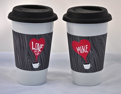Coffee Wraps - "Love in a Cup" and "Mine"