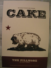 Cake @ Fillmore poster
