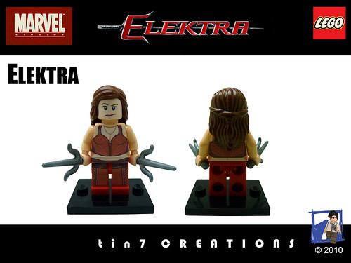 usund Figur Polar Elektra custom minifig | Custom LEGO Minifigures