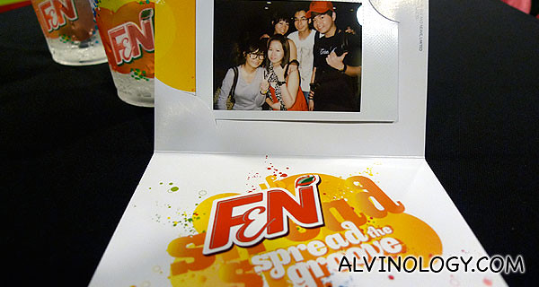 F&N Spread the Groove polaroid for memory