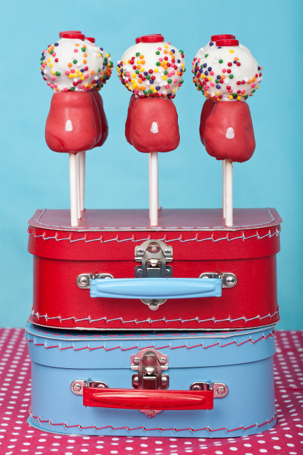 Gumball Machine Cake Pops via Kara's Party Ideas