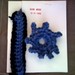 Crochet brooch & matching crochet bracelet