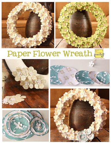 Paper Flower Wreath Collage copy