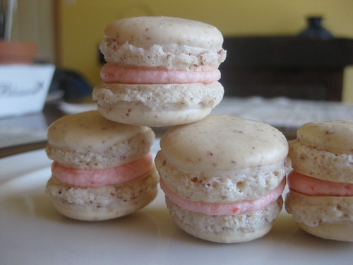 The good looking cherry almond macarons