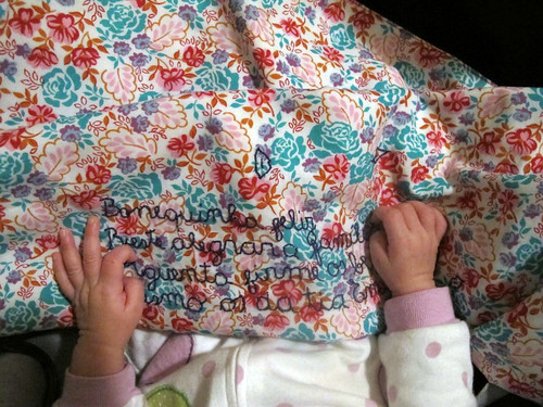 Baby blanket in use II