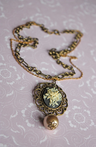 Brass Cameo necklace
