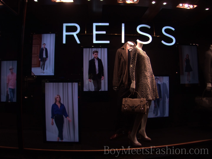 REISS store window displays - Feb 2011