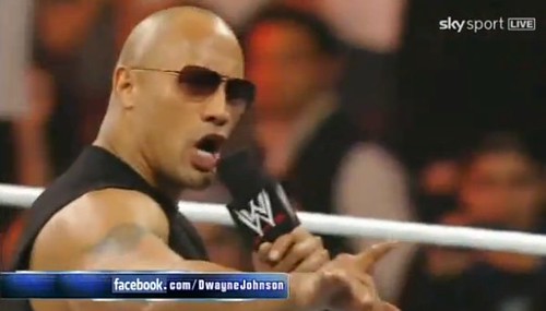 wwe the rock 2011. YouTube - The Rock returns to
