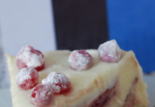 jõhvika-toorjuustu kook/cranberry cheesecake