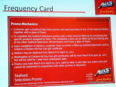 Frequency Card Promotion Mechanics