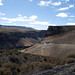 Canyon di Rio Pinturas con sullo sfondo la Reception della Cueva de las Manos