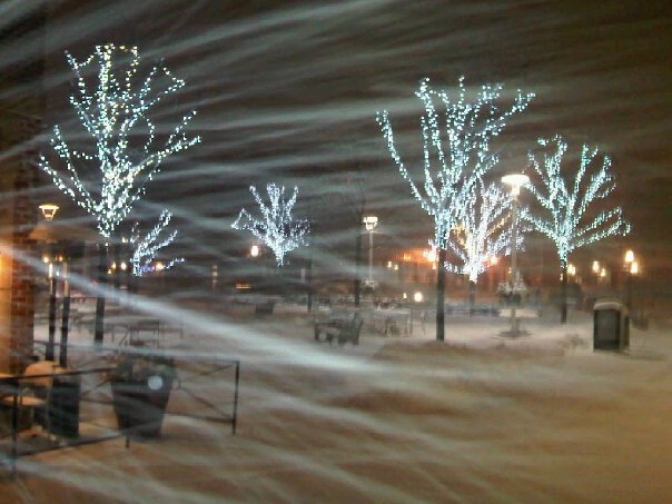 Snow and lights