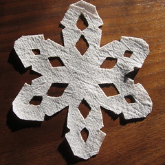 Iron Craft Challenge 6 - Appliqued Snowflake Quilt Square