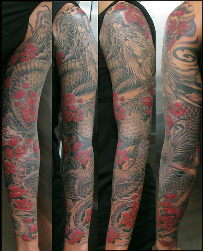 Dragon Sleeve tattoo japanese dragon sleeve