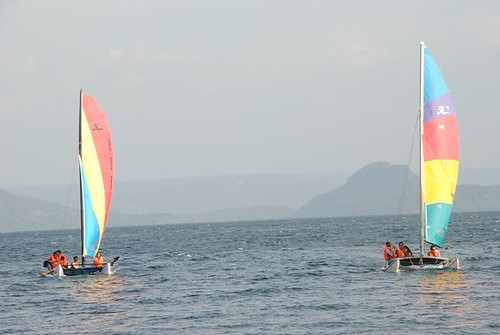 Sailing at Taal Lake