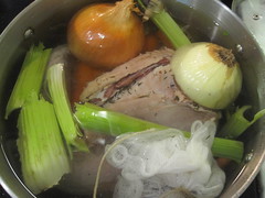 Boiling beef tongue for corned beef