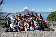The group in front of Lake Atitlan.