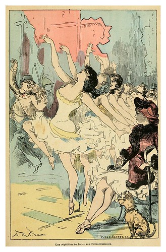 003-Repeticion del ballet en las Follies-musicales-La grande mascarade parisienne 1881-84-Albert Robida